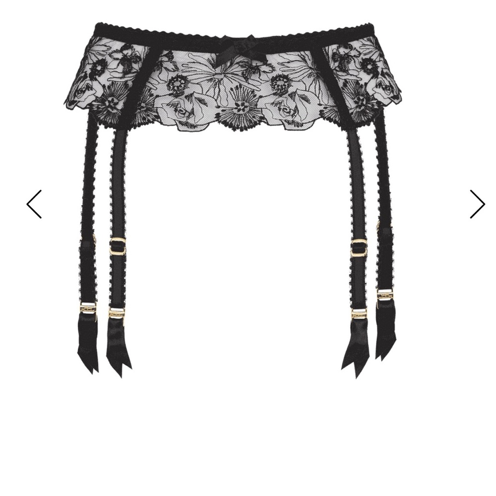 Agent Provocateur Black Lace Garter
